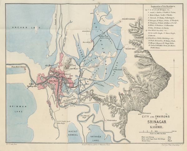 City and Environs of Srinagar in Kashmir