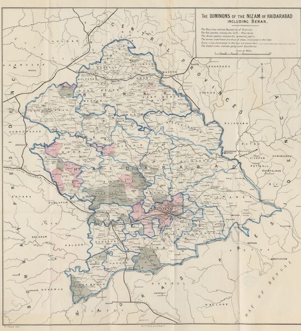 The Dominions of the Nizam of Haidarabad including Berar