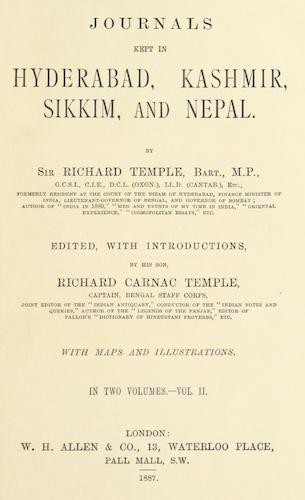 Madras - Journals Kept in Hyderabad, Kashmir, Sikkim, and Nepal Vol. 2