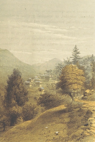 Kulu: It's Beauties, Antiquities and Silver Mines - Village of Chate on Road to Kulu from Simla (1873)