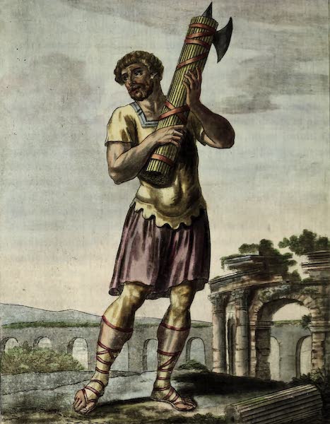 L'antique Rome, ou, Description Historique et Pittoresque - Licteur a cheval (1796)