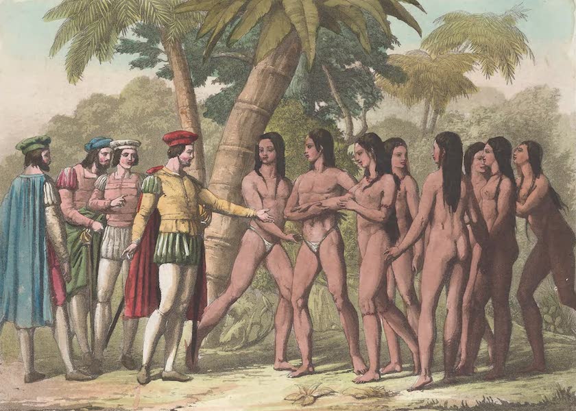 Le Costume Ancien et Moderne [Amerique] Vol. 1 - Les Mexicaines donnees a Cortes par le Cacique Tabasco (1820)