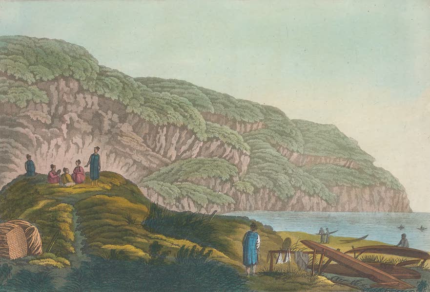 Le Costume Ancien et Moderne [Amerique] Vol. 1 - L'Exterieur et l'interieur d'une maison d'Unalaschka [I] (1820)