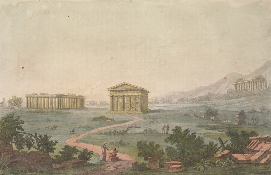 Le Costume Ancien et Moderne [Europe] Vol. 1, Pt. 2 - XCII. Temples de Pestos (1823)