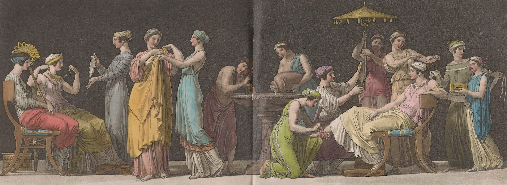 Le Costume Ancien et Moderne [Europe] Vol. 1, Pt. 2 - CXXXIX Toilette des femmes Grecques (1823)