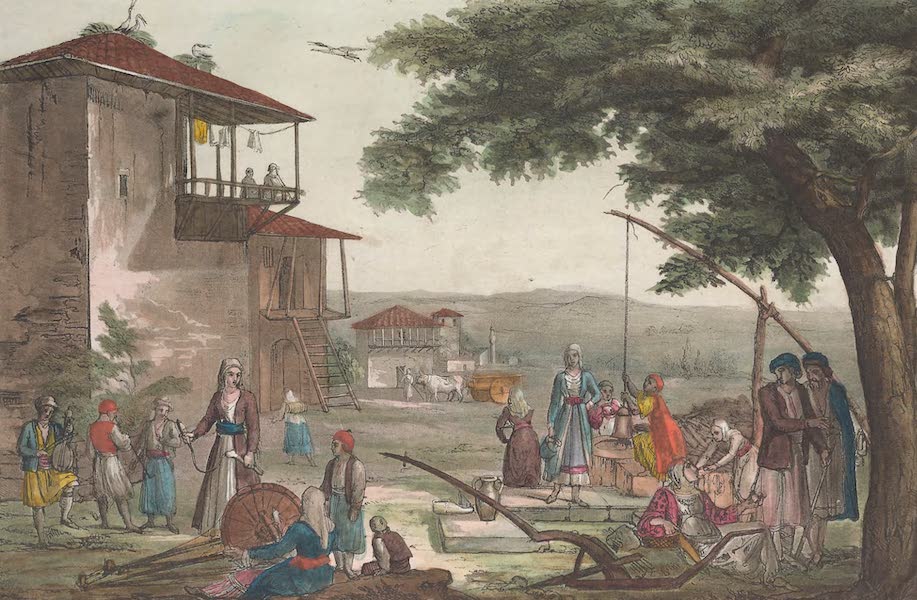 Le Costume Ancien et Moderne [Europe] Vol. 1, Pt. 2 - CLI. Vue du village de Nikali (1823)