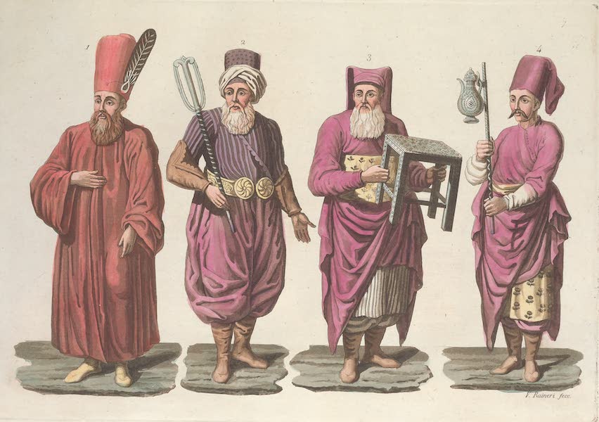 Le Costume Ancien et Moderne [Europe] Vol. 1, Pt. 3 - VII. Divan-Tchavousch, Alai-Tchavouse etc. (1823)