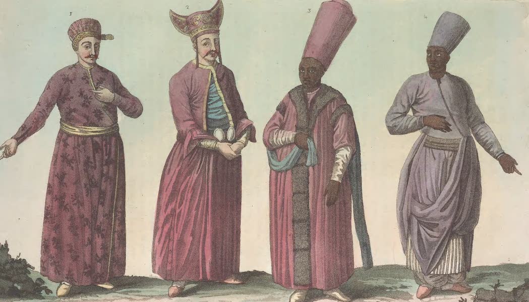 Le Costume Ancien et Moderne [Europe] Vol. 1, Pt. 3 - IX. Muets au service, Tchavousch ou musiciens etc. (1823)