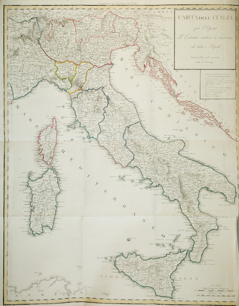 Carte Géographique de l'Italie