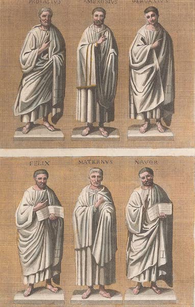 Le Costume Ancien et Moderne [Europe] Vol. 3, Pt. 1 - XXXI. Ancienne mosaique de St. Satyre a Milan (1823)