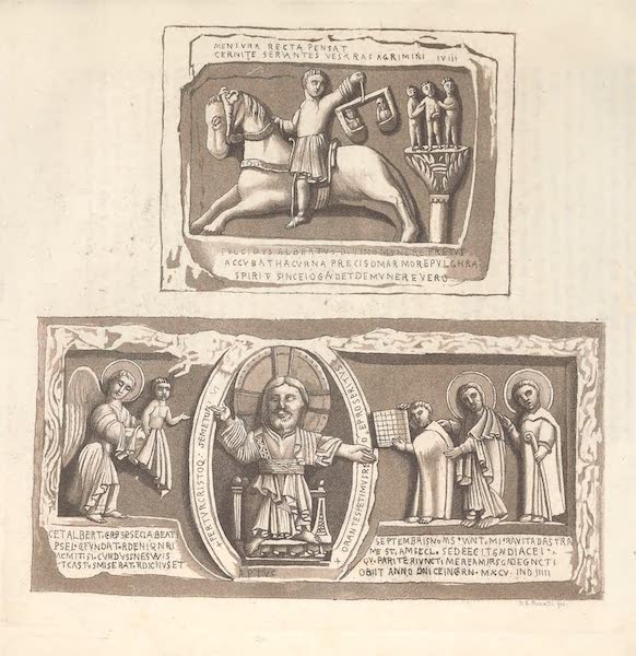 Le Costume Ancien et Moderne [Europe] Vol. 3, Pt. 1 - XLV. Tombeau du bienheureux Albert dans l'eglise de St. Jacques pres du convent de Pontida (1823)