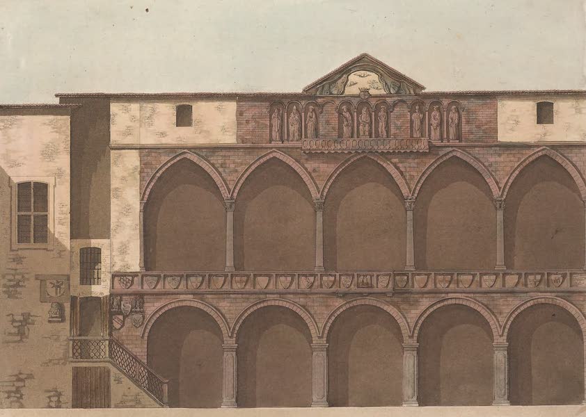 Le Costume Ancien et Moderne [Europe] Vol. 3, Pt. 2 - LI. Palais des Podesta de Milan (1823)