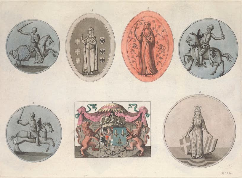 Le Costume Ancien et Moderne [Europe] Vol. 3, Pt. 2 - LXXI. Anciens Comtes de Savoie (1823)