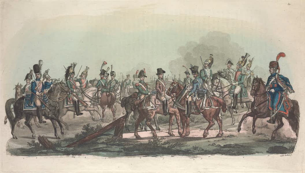 Le Costume Ancien et Moderne [Europe] Vol. 3, Pt. 2 - LXXX. Cavalerie du Royaume d'Italie (1823)