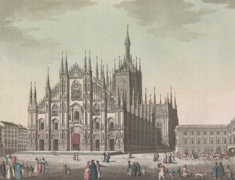 Le Costume Ancien et Moderne [Europe] Vol. 3, Pt. 2 - LXXXII. Facade de la Cathedrale de Milan (1823)