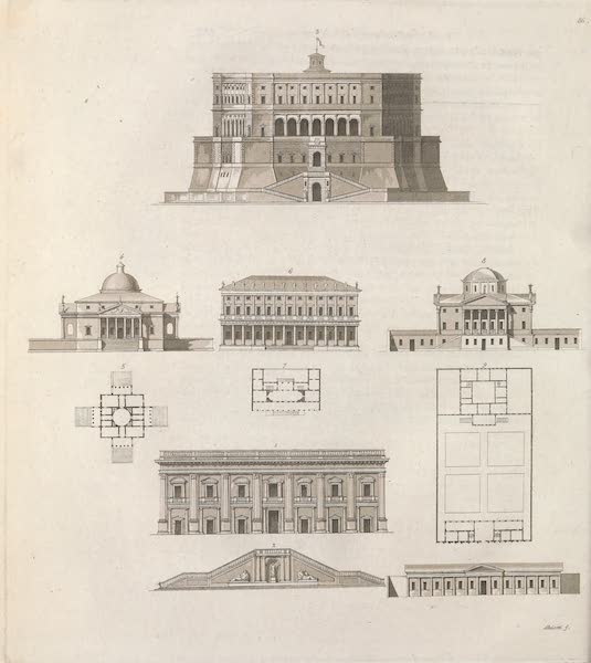 Le Costume Ancien et Moderne [Europe] Vol. 3, Pt. 2 - LXXXVI. Edifices, de Michel-Ange, Vignola, Palladio, Scamozzi (1823)