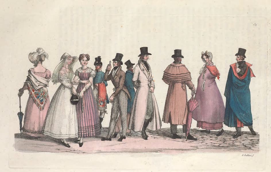 Le Costume Ancien et Moderne [Europe] Vol. 3, Pt. 2 - CXXXIX. Habillemens des XVIII. et XIX. siecles (1823)
