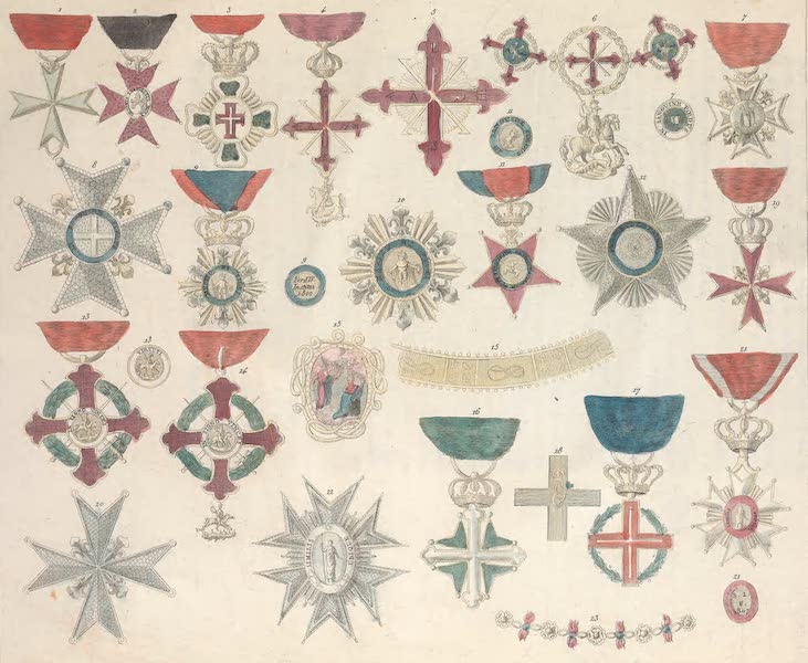 Le Costume Ancien et Moderne [Europe] Vol. 3, Pt. 2 - CXLI. Ordres chevaleresques (1823)
