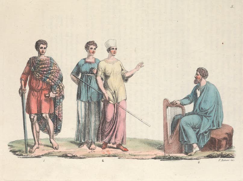 Le Costume Ancien et Moderne [Europe] Vol. 6 - V. Bardes et Bretons du Cems d'Agricola  (1827)