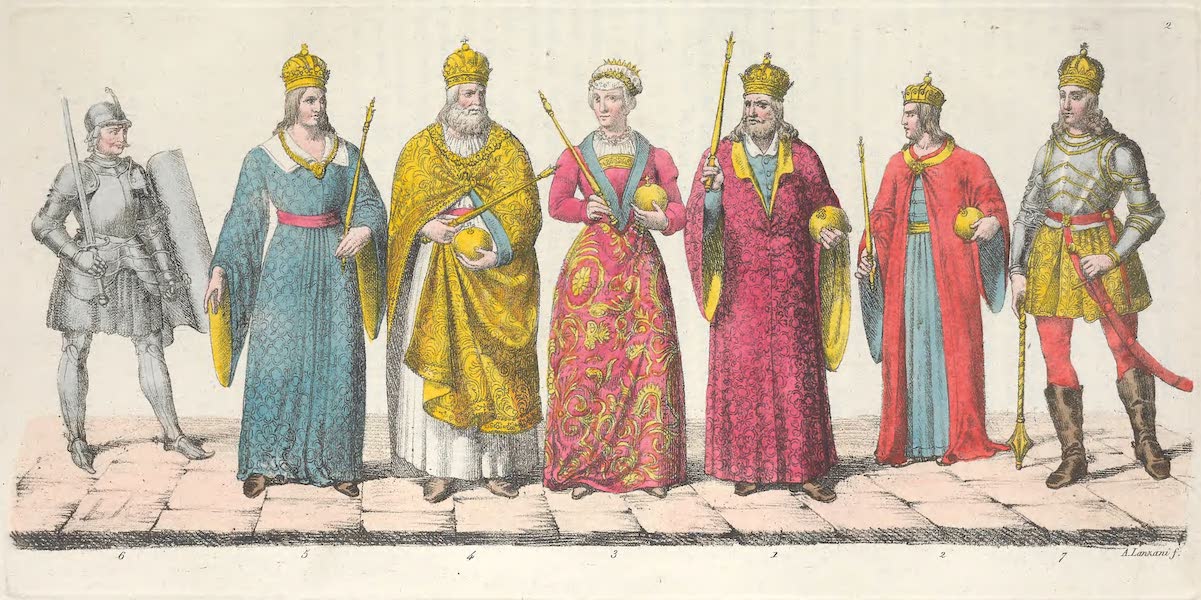 Le Costume Ancien et Moderne [Europe] Vol. 6 - II. Bela, Ladislas, Marie, Sigismond etc. (1827)