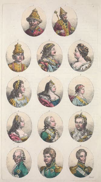 Le Costume Ancien et Moderne [Europe] Vol. 6 - IV. Mikail Federovitz Romanof, Alexis Mikailovitz, Fedor II, Alexiovitz etc. (1827)