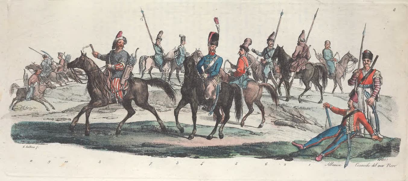 VIII. Cosaques du Don, de l'Ukraine, de la mer noire, de l'Ural etc.