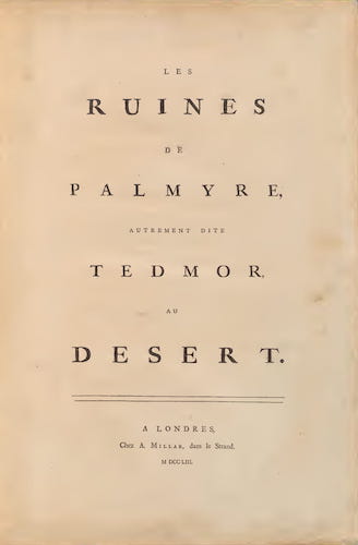 Les Ruines de Palmyre (1753)
