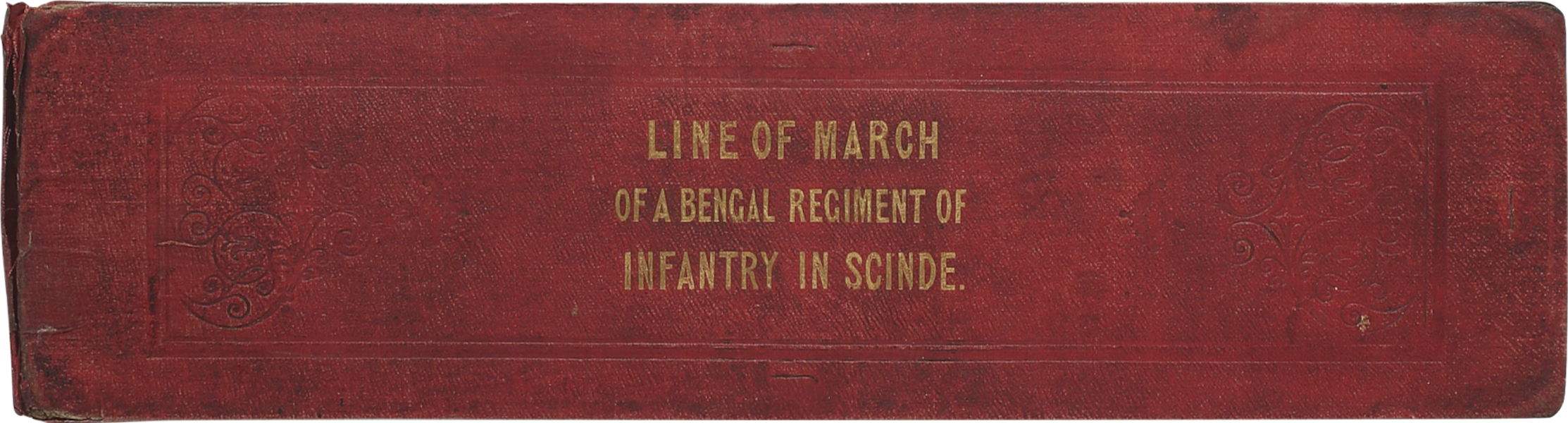 Line of March of a Bengal Regiment of Infantry - Front Cover (1840)