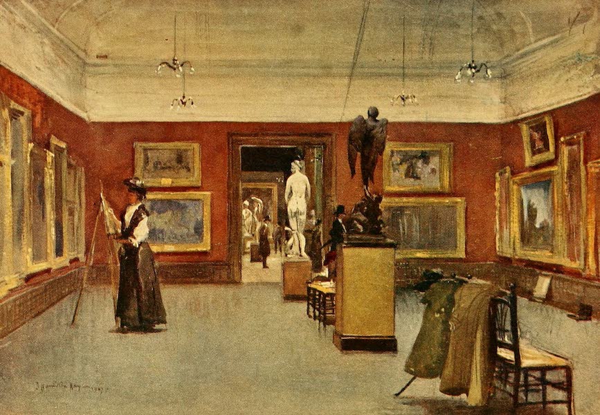 Liverpool Painted and Described - The Walker Art Gallery: Interior (1907)
