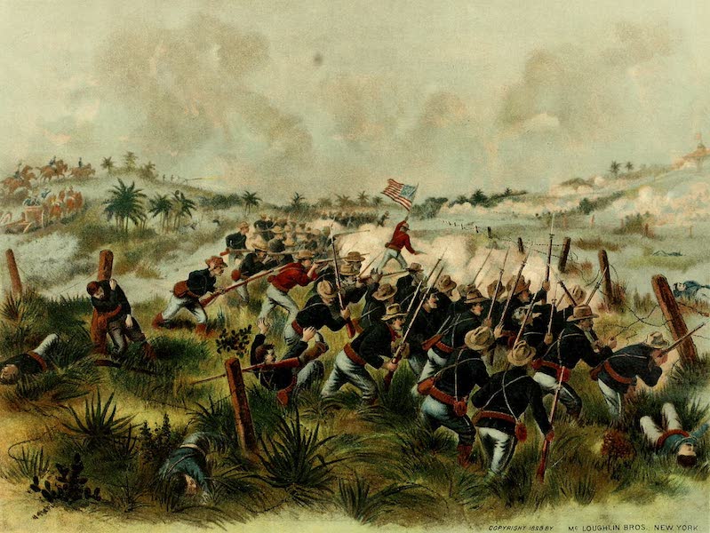 Lives of the Presidents - Charge of American Troops at San Juan Hill, July 1, 1898 (1903)