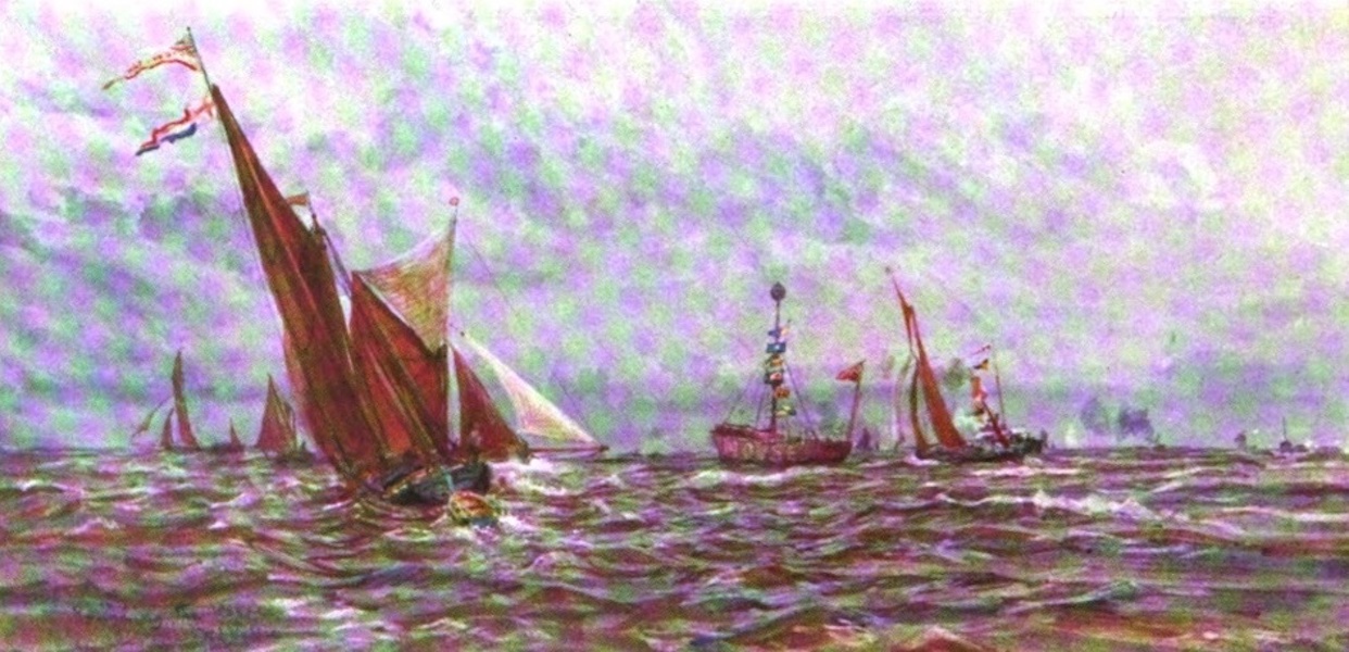 London to the Nore Painted and Described - Rounding the Mouse (1905)