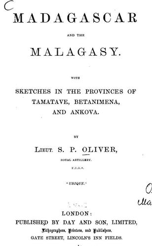 Aquatint & Lithography - Madagascar and the Malagasy