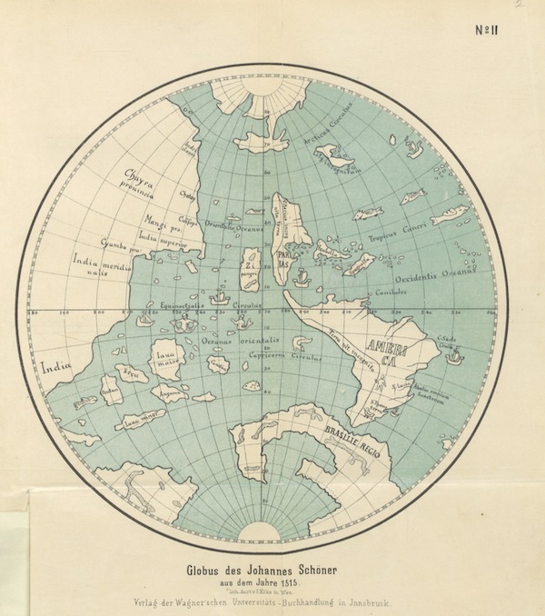 Globus des Johannes Schöner A.D Jahare 1520