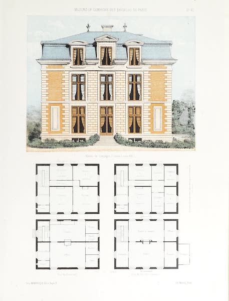Maisons de Campagne des Environs de Paris - Maison de campagne (genre Louis XIII) (1850)