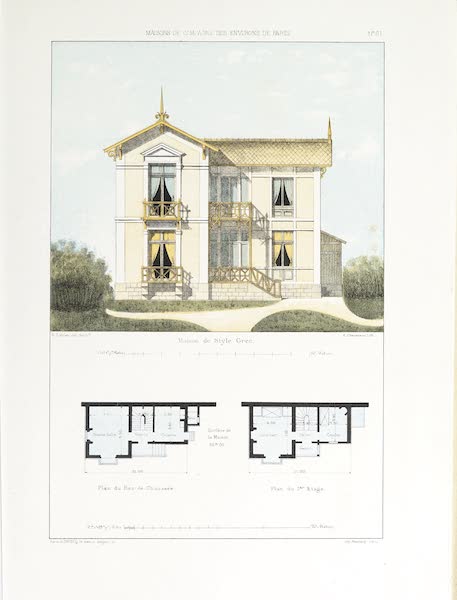 Maisons de Campagne des Environs de Paris - Maison (style grec) (1850)