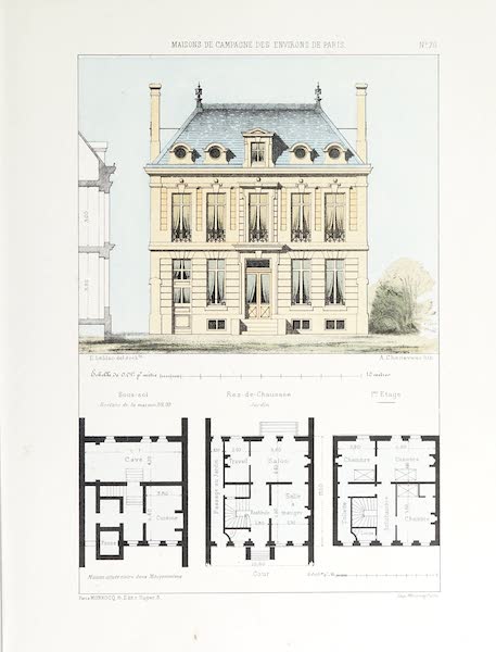 Maisons de Campagne des Environs de Paris - Résidence bourgeoise (1850)