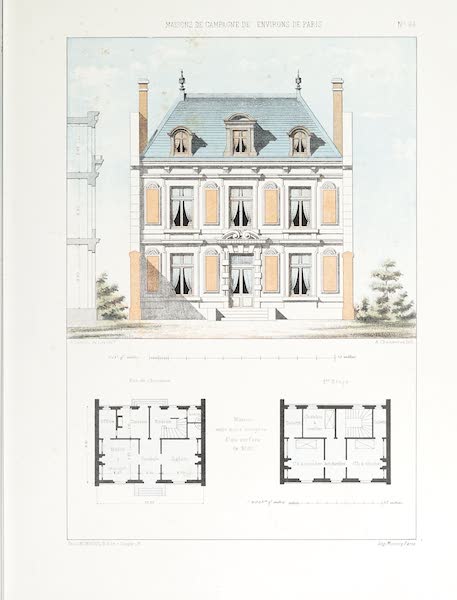 Maisons de Campagne des Environs de Paris - Maison entre murs mitoyens (1850)
