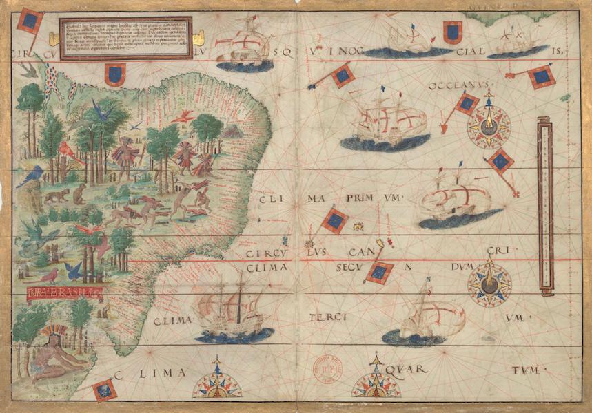 Miller Atlas - Southwestern Atlantic Ocean with Brazil (1519)
