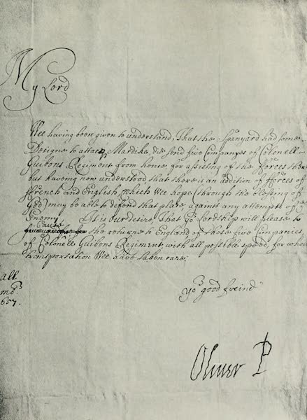 Letter from Oliver Cromwell