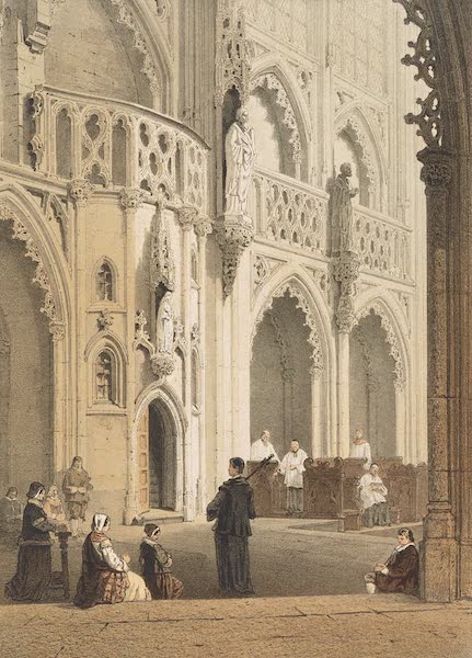 Monuments d'Architecture et de Sculpture en Belgique Vol. 2 - Entree du Choeur de l'Eglise St. Jacques a Liege (1860)