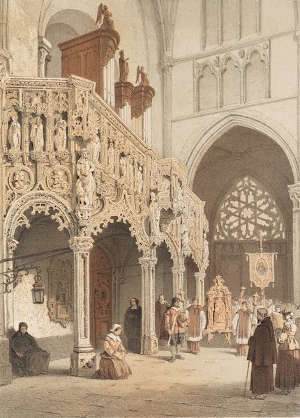 Monuments d'Architecture et de Sculpture en Belgique Vol. 2 - Jube de l'Eglise Notre-Dame a Walcourt (1860)
