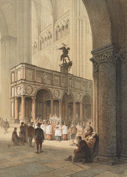 Monuments d'Architecture et de Sculpture en Belgique Vol. 2 - Interieur de la Cathedrale de Tournay (1860)