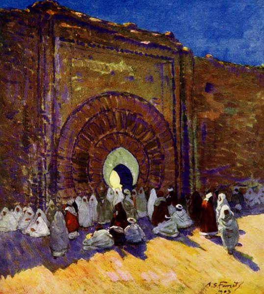 Morocco, Painted and Described - A Gateway, Marrakesh (1904)