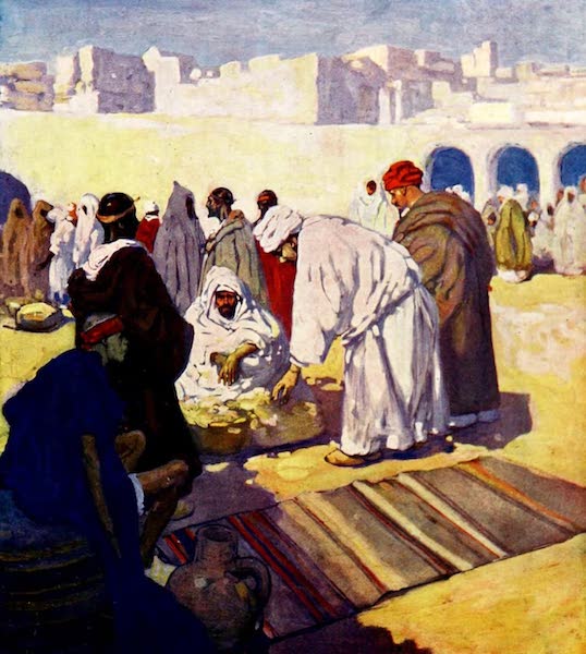 Morocco, Painted and Described - Selling Grain in Mogador (1904)