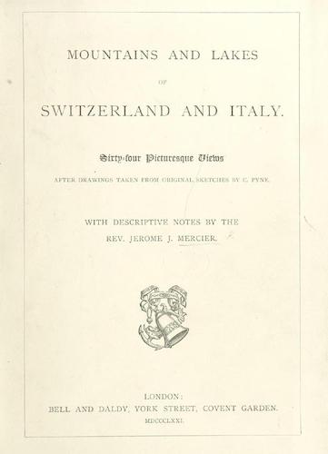 British Library - Mountains and Lakes of Switzerland and Italy