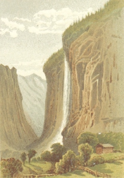 Mountains and Lakes of Switzerland and Italy - The Staubbach (1871)