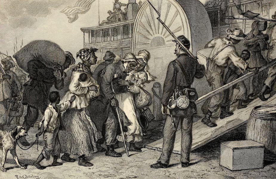 Fleeing from the Land of Bondage on the Mississippi River in 1863