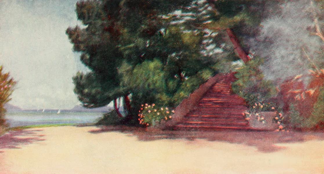 Naples, Painted and Described - A Corner in the Garden of Lord Rosebery's Villa Posillipo (1904)