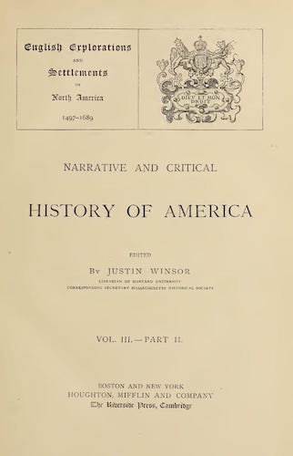 New World - Narrative and Critical History of America Vol. 3, Pt. 2