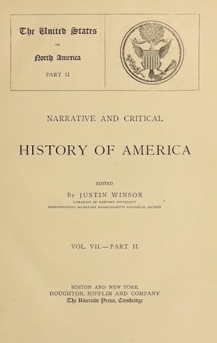 New World - Narrative and Critical History of America Vol. 7, Pt. 2